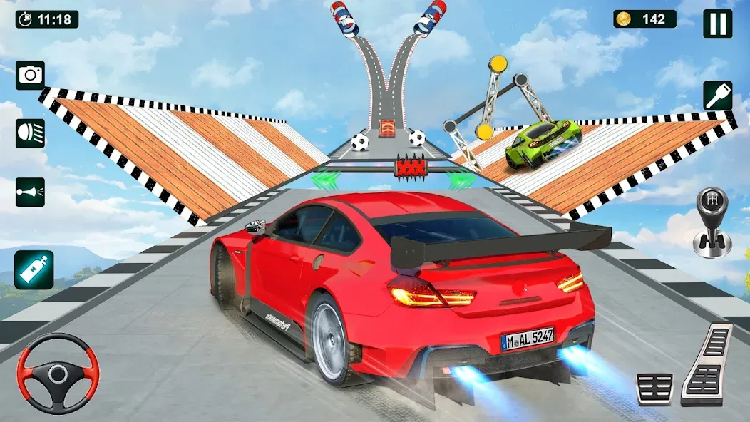 GT Car Stunt 3D: Ramp Car Game  [МОД Бесконечные деньги] Screenshot 4