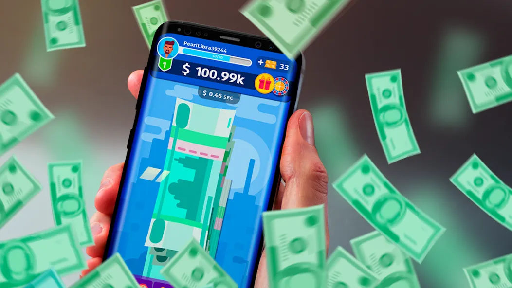 Money cash clicker  [МОД Бесконечные деньги] Screenshot 5