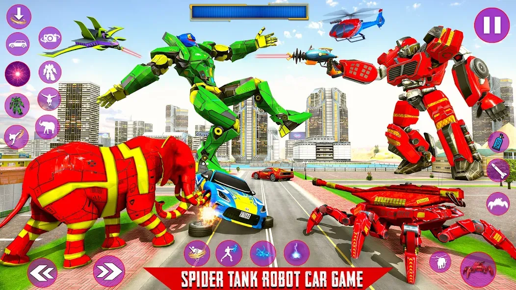 Spider Mech Wars - Robot Game  [МОД Mega Pack] Screenshot 5