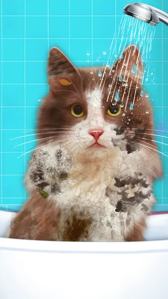 Virtual Cat ASMR Spa Makeover (Виртуальный кот  Спа Мэйкавер)  [МОД Много денег] Screenshot 5