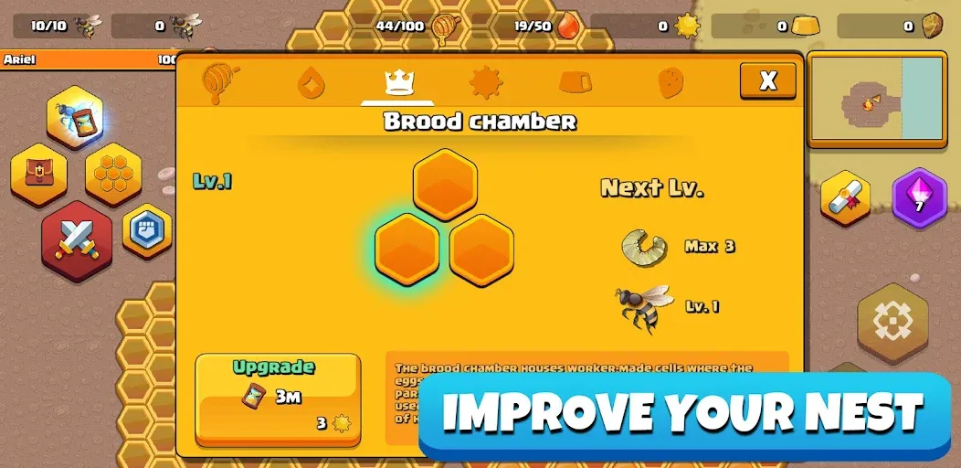 Pocket Bees: Colony Simulator (Покет Биз)  [МОД Menu] Screenshot 3