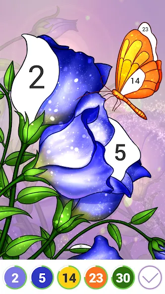 Hola Color--Coloring by Number (ола калор)  [МОД Меню] Screenshot 2