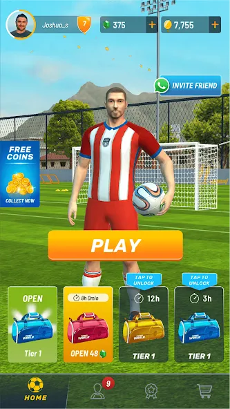 Football World - Real People (Футбол Ворлд)  [МОД Menu] Screenshot 1