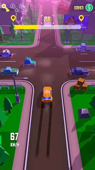 Taxi Run: Traffic Driver (Такси Ран)  [МОД Много денег] Screenshot 1