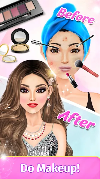 Dress Up Fashion: Makeup Games  [МОД Много монет] Screenshot 3