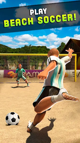 Shoot Goal - Beach Soccer Game (Шут)  [МОД Много монет] Screenshot 4