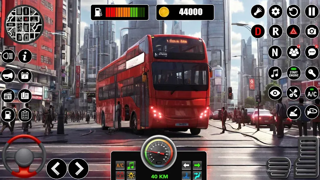 Bus Simulator 3D Bus Games (Городское автобусное симуляторение)  [МОД Много денег] Screenshot 4