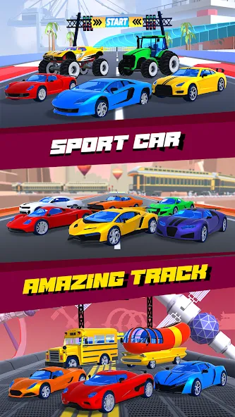 Car Race 3D - Racing Master (С  3D  Гонки на автомобилях 3D)  [МОД Все открыто] Screenshot 3