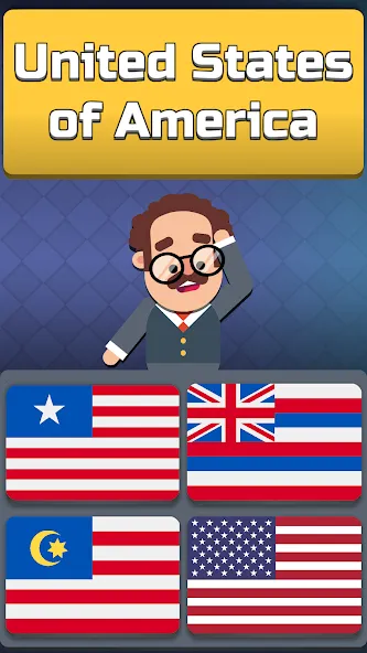 Geography: Flags Quiz Game  [МОД Бесконечные монеты] Screenshot 1