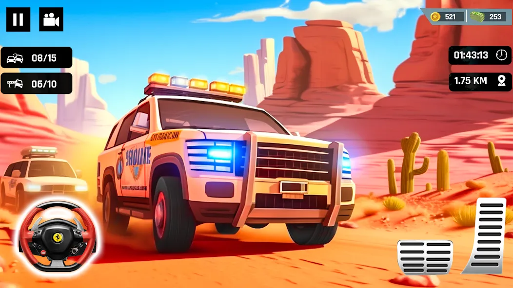 Police Car Kids Driving Game (Кидс Полис Геймс)  [МОД Unlocked] Screenshot 2