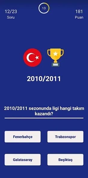 Türkiye Süper Ligi Bilgi Oyunu  [МОД Mega Pack] Screenshot 3