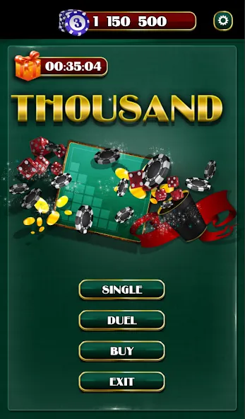 Thousand Dice  [МОД Много монет] Screenshot 1