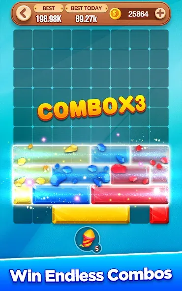 Block Crush - Puzzle Game  [МОД Mega Pack] Screenshot 5