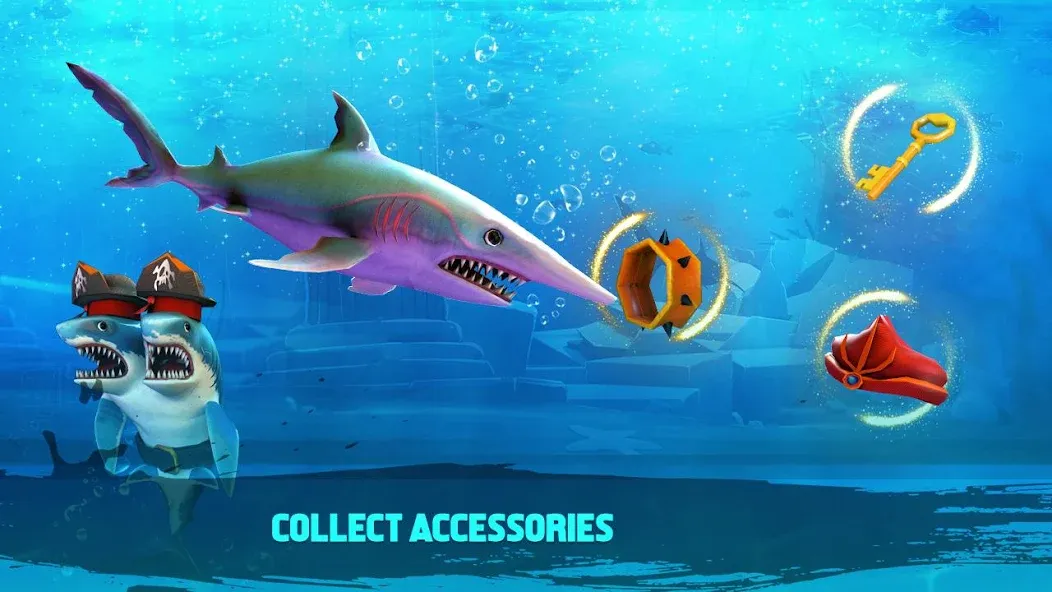 Double Head Shark Attack PVP  [МОД Много монет] Screenshot 3