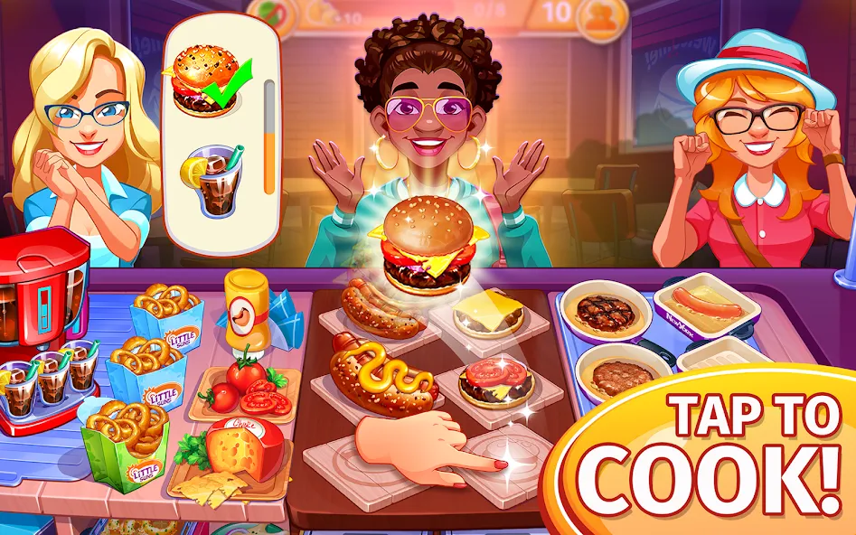 Cooking Craze: Restaurant Game  [МОД Бесконечные монеты] Screenshot 1