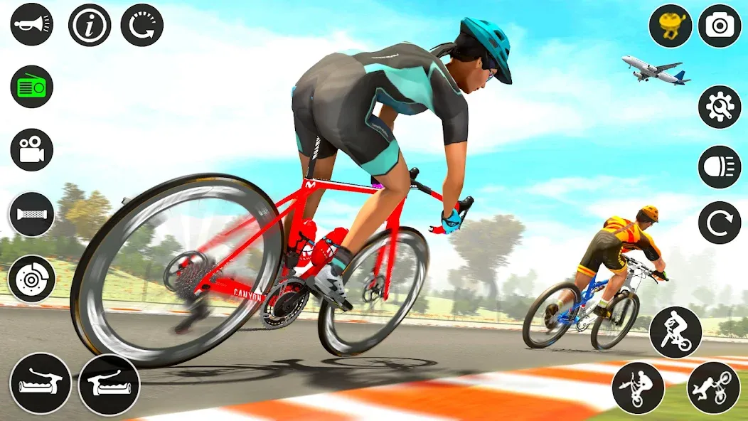 BMX Cycle Race 3d Cycle Games (гонка на велосипедах 3D игры на велосипеде)  [МОД Много монет] Screenshot 5