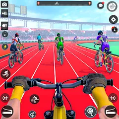 Скачать взлом BMX Cycle Race 3d Cycle Games (гонка на велосипедах 3D игры на велосипеде) [МОД Много монет] на Андроид