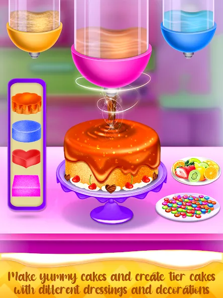 Cake Maker Cooking Cake Games (Кейк Мейкер кулинарные игры на приготовление тортов)  [МОД Menu] Screenshot 2