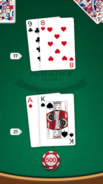 Blackjack (Блэкджек)  [МОД Меню] Screenshot 1