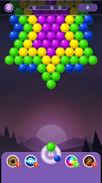 Bubble Shooter Rainbow  [МОД Бесконечные монеты] Screenshot 1