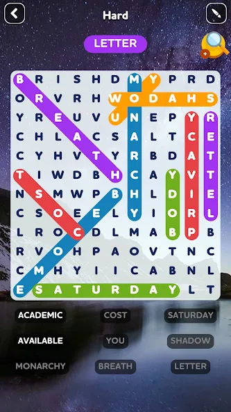 Word Search - Word Puzzle Game  [МОД Много монет] Screenshot 4