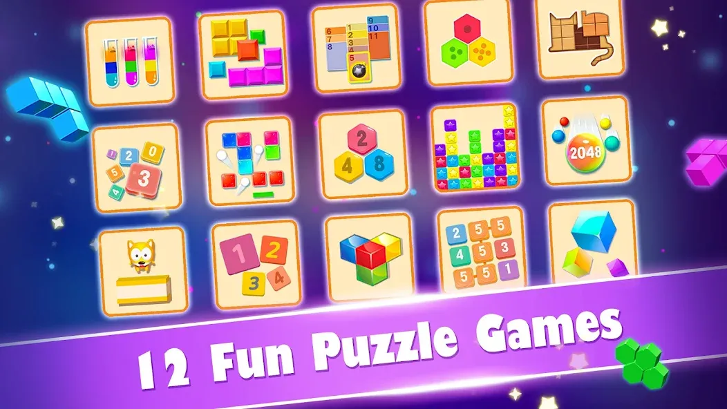 Block Gems: Block Puzzle Games (Блок драгоценные камни)  [МОД Много монет] Screenshot 1