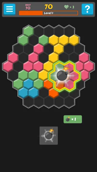 Block Buster - Hex and Square  [МОД Бесконечные деньги] Screenshot 4