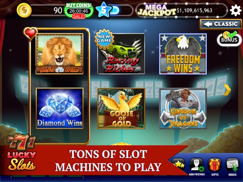 Lucky Slots (Лаки Слотс)  [МОД Бесконечные деньги] Screenshot 1