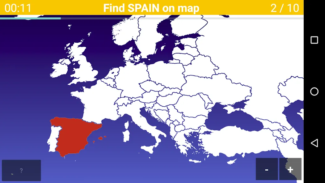 Europe Map Quiz - European Cou  [МОД Unlimited Money] Screenshot 1