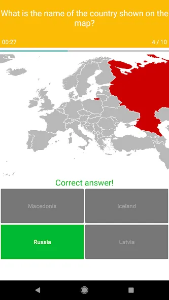 Europe Map Quiz - European Cou  [МОД Unlimited Money] Screenshot 3