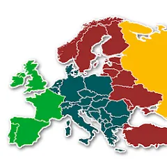 Скачать взлом Europe Map Quiz - European Cou [МОД Unlimited Money] на Андроид