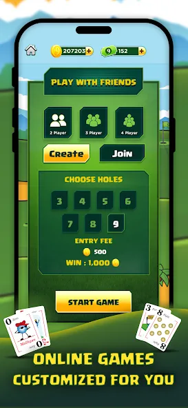 Play Nine: Golf Card Game (Плей Найн)  [МОД Меню] Screenshot 5