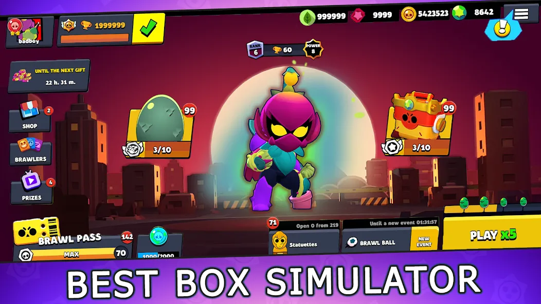 Box Simulator for Brawl Stars  [МОД Много монет] Screenshot 1