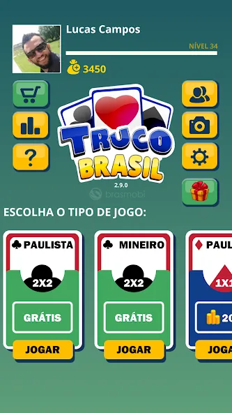 Truco Brasil - Truco online (Труко Бразиль)  [МОД Много денег] Screenshot 2