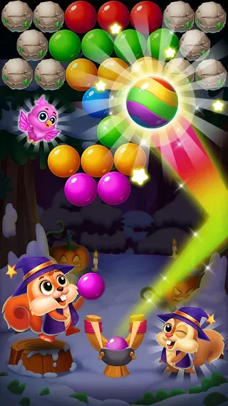 Bubble Shooter Rescue (Бабл Шутер Рескью)  [МОД Много монет] Screenshot 4