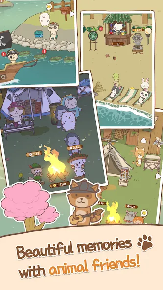 Animal Camping: Idle Camp (Анимал Кемпинг)  [МОД Unlimited Money] Screenshot 4