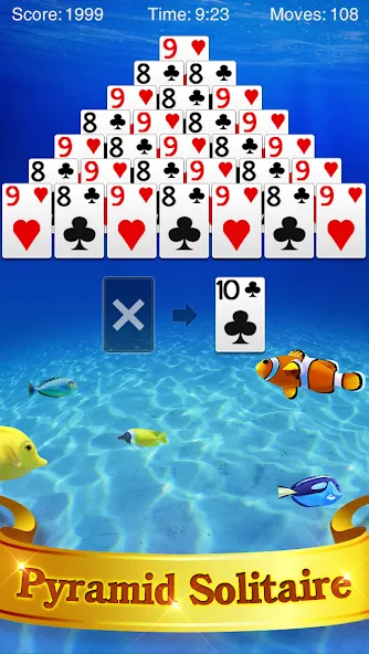 Pyramid Solitaire  [МОД Mega Pack] Screenshot 1