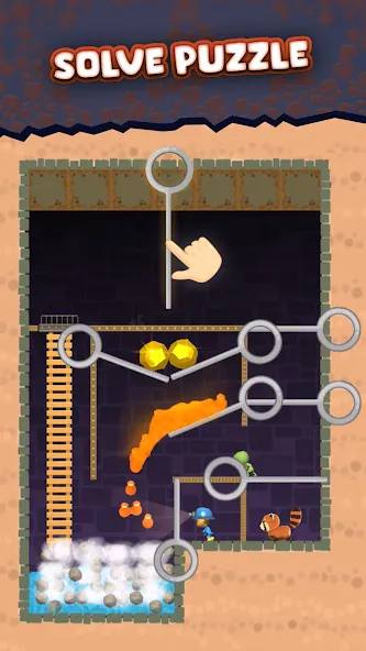 Mine Rescue: Gold Mining Games (Майн Рескью)  [МОД Бесконечные монеты] Screenshot 4