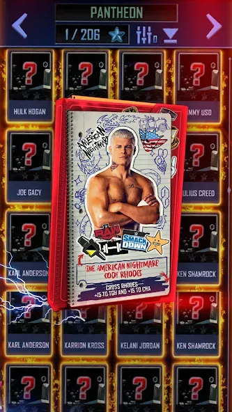 WWE SuperCard - Battle Cards (ВВЕ СуперКард)  [МОД Бесконечные монеты] Screenshot 3