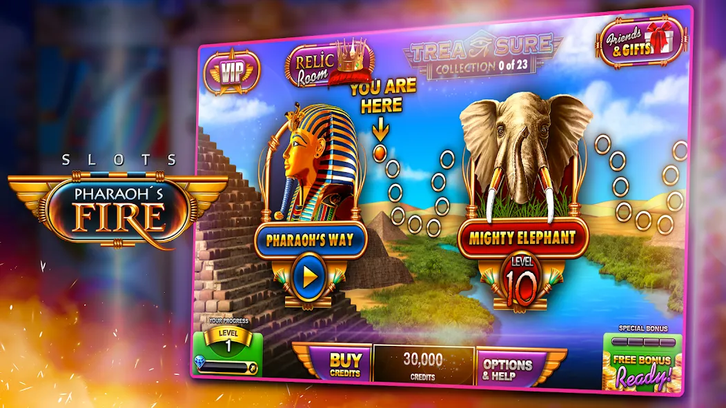 Slots - Pharaoh's Fire (Слоты)  [МОД Много денег] Screenshot 1