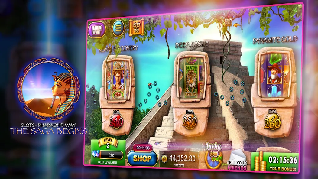 Slots - Pharaoh's Way Casino (Слоты)  [МОД Много монет] Screenshot 1