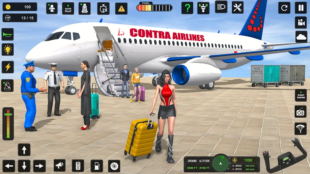 City Pilot Cargo Plane Games (Сити Пилот Карго Плейн Геймс)  [МОД Много денег] Screenshot 1