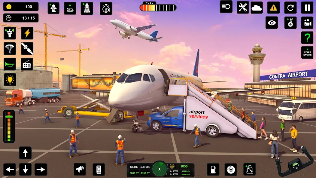 City Pilot Cargo Plane Games (Сити Пилот Карго Плейн Геймс)  [МОД Много денег] Screenshot 3