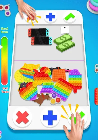 fidget trading: trade toys 3D (фиджет трейдинг)  [МОД Все открыто] Screenshot 1