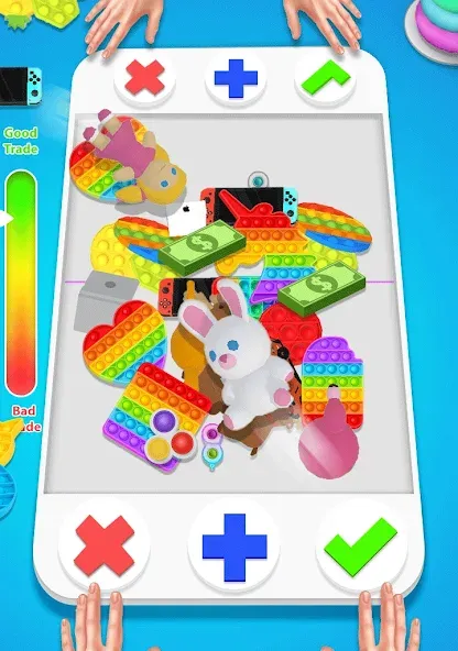 fidget trading: trade toys 3D (фиджет трейдинг)  [МОД Все открыто] Screenshot 2