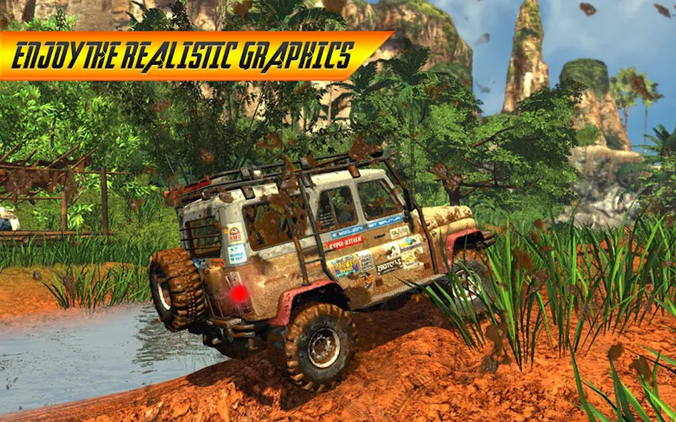 Offroad Jeep Driving Simulator  [МОД Все открыто] Screenshot 1