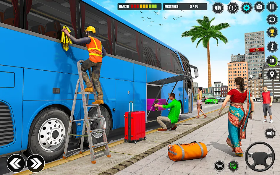 City Bus Simulator 3D Bus Game (Симулятор городского автобуса 3D  игра   )  [МОД Много монет] Screenshot 3