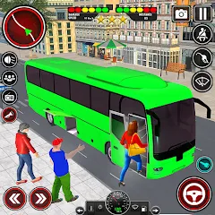 Скачать взлом City Bus Simulator 3D Bus Game (Симулятор городского автобуса 3D игра ) [МОД Много монет] на Андроид