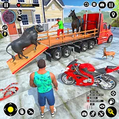 Скачать взлом Animal Transport Truck Game 3D (Игра Грузовик для перевозки животных)  [МОД Бесконечные монеты] на Андроид