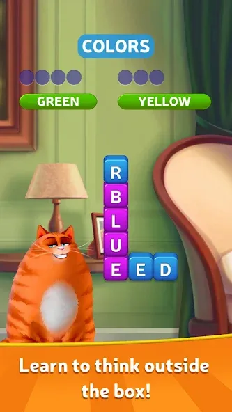 Kitty Scramble: Word Game  [МОД Все открыто] Screenshot 1